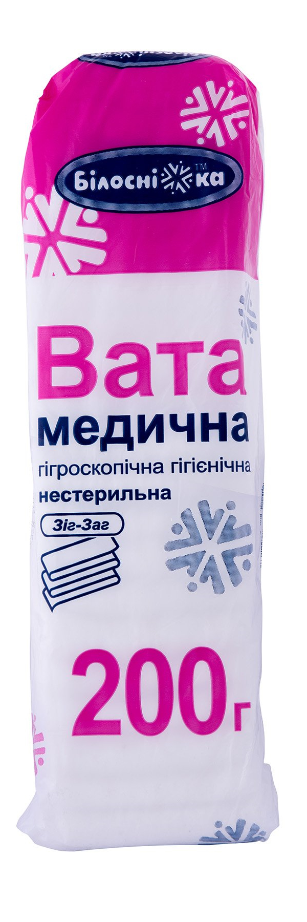 Вата медична ТМ "Білосніжка 200г (30059)