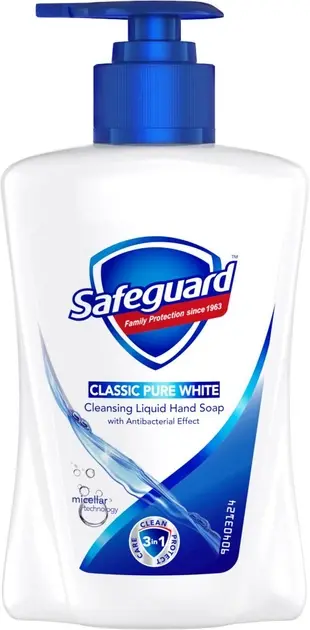 Рідке мило з дозатором Safeguard Класичне 225 мл (80729180)