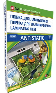 Плівка для ламінування  80х111мм 80мкм глянецьTM DA (11201010507YA)