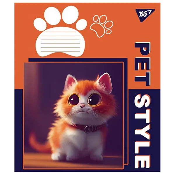 Зошит шкільний YES Pet Style А5 12 арк лінійка м'яка політурка  (766292). Фото 2