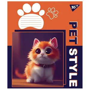 Зошит шкільний YES Pet Style А5 12 арк лінійка м'яка політурка (766292). Фото 2