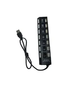 Продовжувач USB 2.0 HUB 7 портів + підсвітка (002632). Фото 6