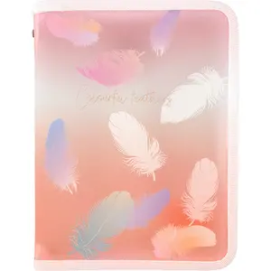 Папка на блискавці об'ємна А5+ Colourful Feather 04 (1808-94-A)