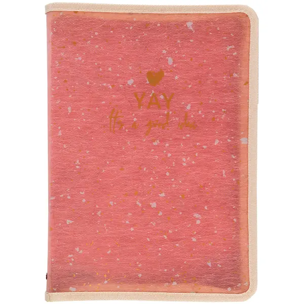 Папка об'ємна на блискавці А5+Shade Coral (1805-14-A) 