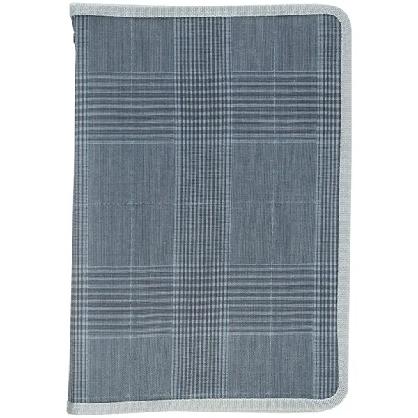 Папка об'ємна на блискавці, А4+, Tartan Gray (1804-17-А). Фото 2