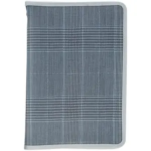 Папка об'ємна на блискавці, А4+, Tartan Gray (1804-17-А). Фото 2