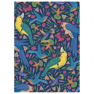 Зошит загальний  "TwinBook", скоба, комплект 2хА5/40арк., у клітинку/без лініювання, кремовий блок, 70г/м2, картон, ВД-лак, Student (A5-2x040-582). Фото 4