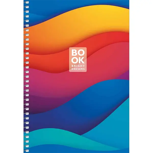 Зошит для записів, спiраль, А5/80арк., у клітинку, білий блок, 70г/м2, картон, мат. ламінація, Student (A5-SC-080-6099K). Фото 2