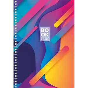 Зошит для записів, спiраль, А5/80арк., у клітинку, білий блок, 70г/м2, картон, мат. ламінація, Student (A5-SC-080-6099K)
