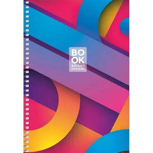 Зошит для записів, спiраль, А5/80арк., у клітинку, білий блок, 70г/м2, картон, мат. ламінація, Student (A5-SC-080-6099K). Фото 5