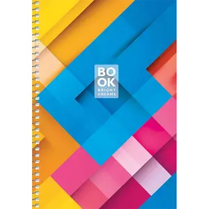 Зошит для записів, спiраль, А5/80арк., у клітинку, білий блок, 70г/м2, картон, мат. ламінація, Student (A5-SC-080-6099K). Фото 6