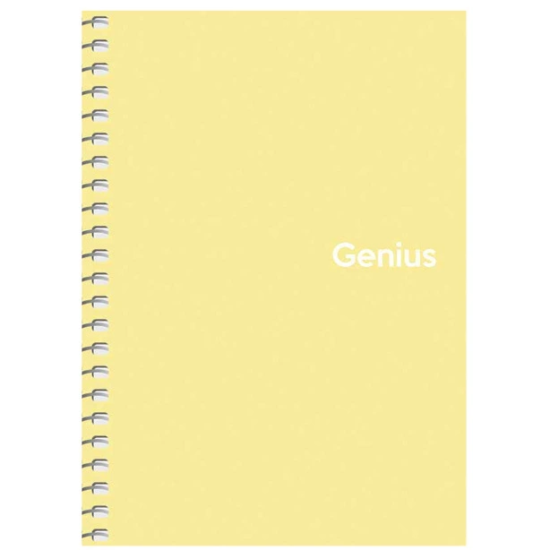 Блокнот Школярик Genius А6 80 арк. клітинка пластикова політурка бокова спіраль асорті (E20319-98). Фото 3