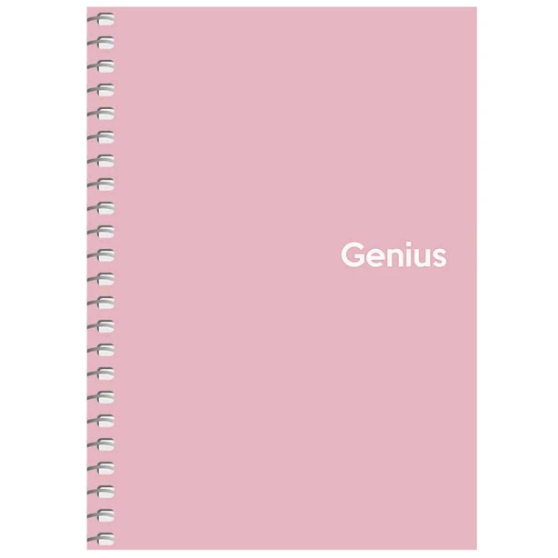 Блокнот Школярик Genius А6 80 арк. клітинка пластикова політурка бокова спіраль асорті (E20319-98). Фото 4
