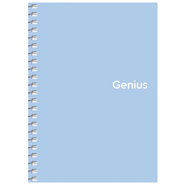 Блокнот Школярик Genius А6 80 арк. клітинка пластикова політурка бокова спіраль асорті (E20319-98). Фото 2