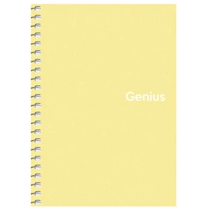 Блокнот Школярик Genius А6 80 арк. клітинка пластикова політурка бокова спіраль асорті (E20319-98). Фото 3