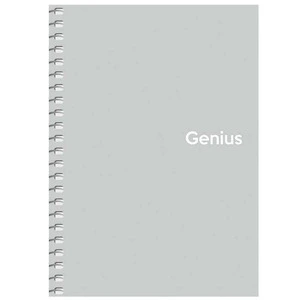 Блокнот Школярик Genius А6 80 арк. клітинка пластикова політурка бокова спіраль асорті (E20319-98). Фото 5