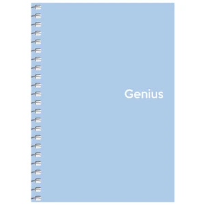 Блокнот Школярик Genius А6 80 арк. клітинка пластикова політурка бокова спіраль асорті (E20319-98). Фото 2