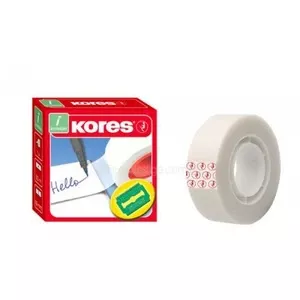 Скотч канцелярський Kores Transparent 12мм х 10м прозорий 38 мкм (K50112)