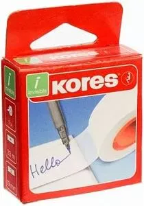 Скотч канцелярський Kores Invisible 19мм x 33м матовий 40 мкм (K53319)
