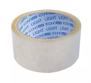 Скотч пакувальний Economix light 45мм х 50ярд прозорий (E47801)