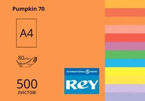 Папір кольоровий REY Adagio Pumpkin 70 185 А4 80г/м2 гарбузовий 500 арк. (16.7354). Фото 2