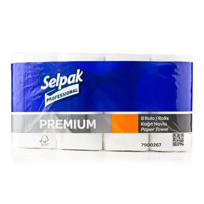 Рушники паперові Selpak Premium 3-х шарові 1 рул (8218)