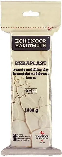 Пластилін KOH-I-NOOR Keraplast 1000 г білий (131706)