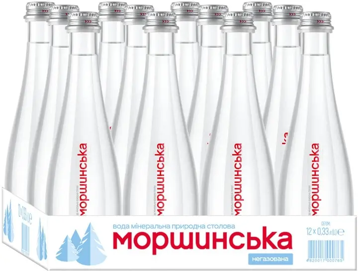 Вода мінеральна Моршинська негазована скляна пляшка 0,33 л (206 163). Фото 3