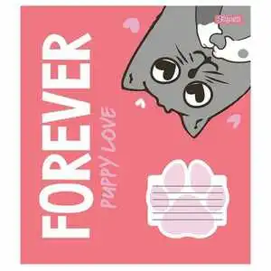 Зошит шкільний 1Вересня forever puppy А5 12 арк клітинка м'яка політурка (766512). Фото 3