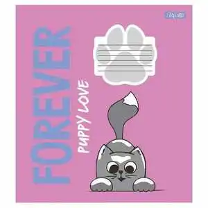 Зошит шкільний 1Вересня forever puppy А5 12 арк клітинка м'яка політурка (766512). Фото 4