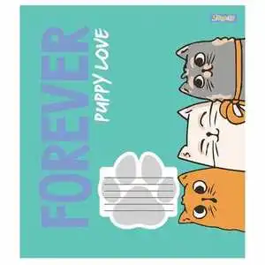Зошит шкільний 1Вересня forever puppy А5 12 арк клітинка м'яка політурка (766512). Фото 2