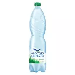 Вода мініральна Карпатська Джерельна слабогазована ПЕТ пляшка 0,5 л (827)