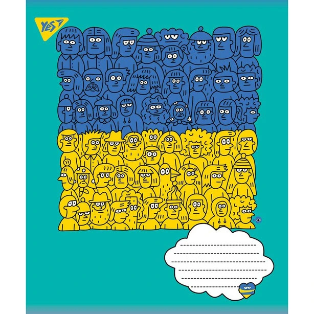 Зошит шкільний Зошит шкільний  YES Ukraine 96 аркушів клітинка (766247). Фото 4