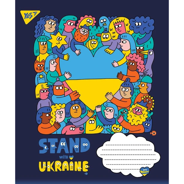 Зошит шкільний Зошит шкільний  YES Ukraine 96 аркушів клітинка (766247). Фото 5