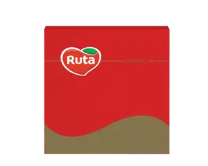 Серветки оранжеві Ruta 33х33 см 3-х шарові 20 шт/уп (742642)