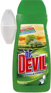 Засіб для унітазів+корзина гель Dr.Devil яблуко 400 мл (6622018)