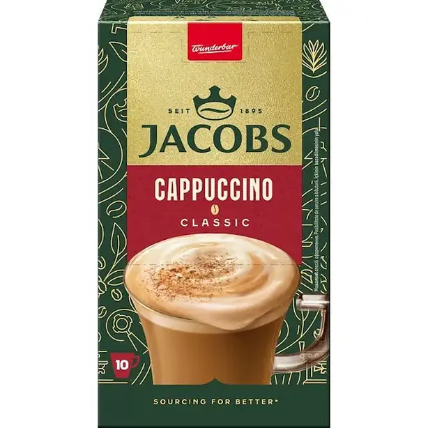 Кава розчинна у стіках 3в1 Jacobs Cappuccino 18,7 г х 1 шт (106358). Фото 3