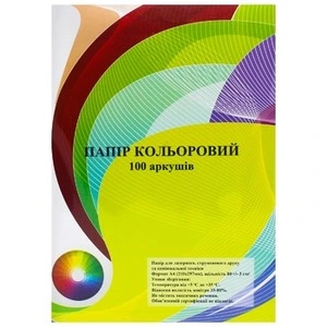 Набір кольорового паперу Super MIX  А4 80г/м2 інтенсив 10кол х100арк. (35885)