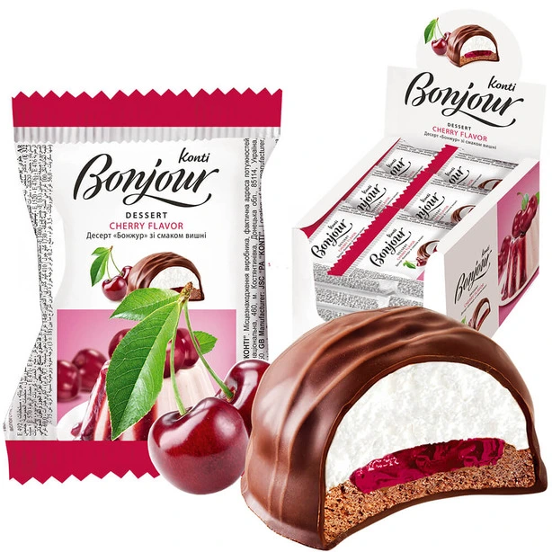 Десерт Bonjour KONTI черрі 29г (608731)