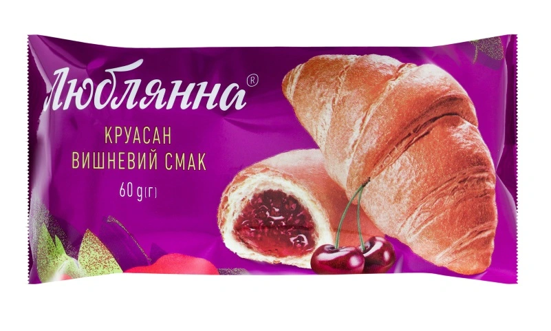 Круасан Любляна з вишневий начинкою 60г (335389)
