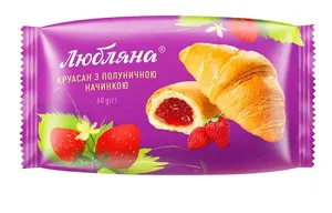 Круасан Любляна з полуничною начинкою 60г (334771)