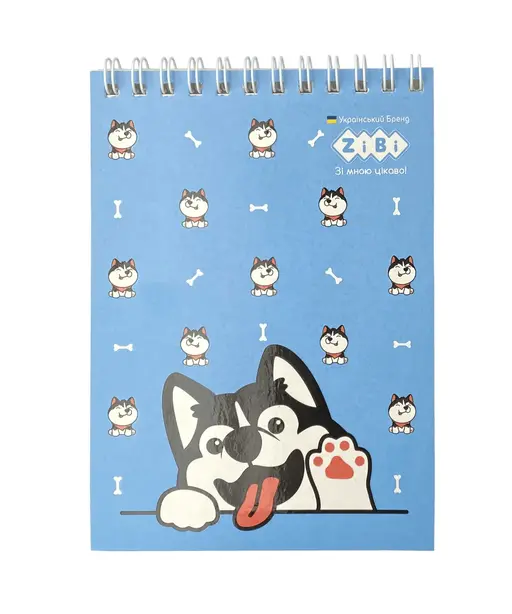 Блокнот на пружині зверху PUPPIES А6 40 арк  карт обкл  KIDS Line (ZB.12140). Фото 4