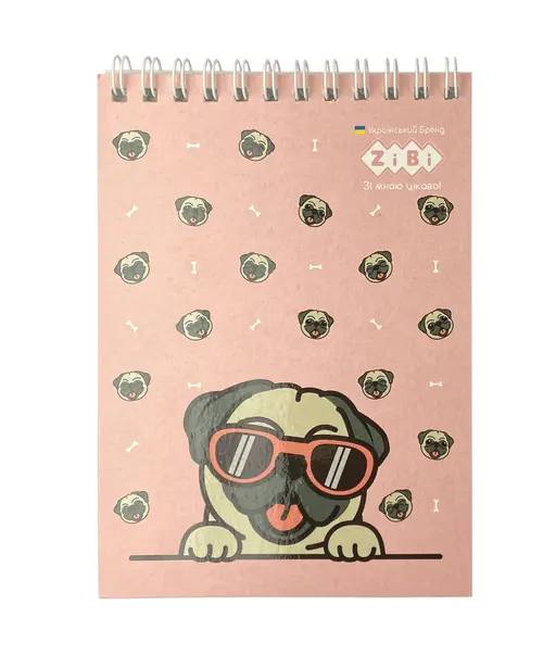 Блокнот на пружині зверху PUPPIES А6 40 арк  карт обкл  KIDS Line (ZB.12140). Фото 5