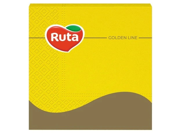 Серветки жовті Ruta 33х33 см 3-х шарові 20 шт/уп (741645)