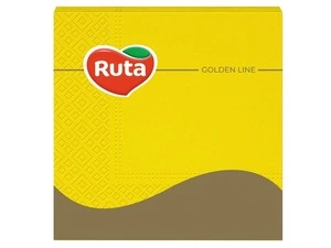 Серветки жовті Ruta 33х33 см 3-х шарові 20 шт/уп (741645)
