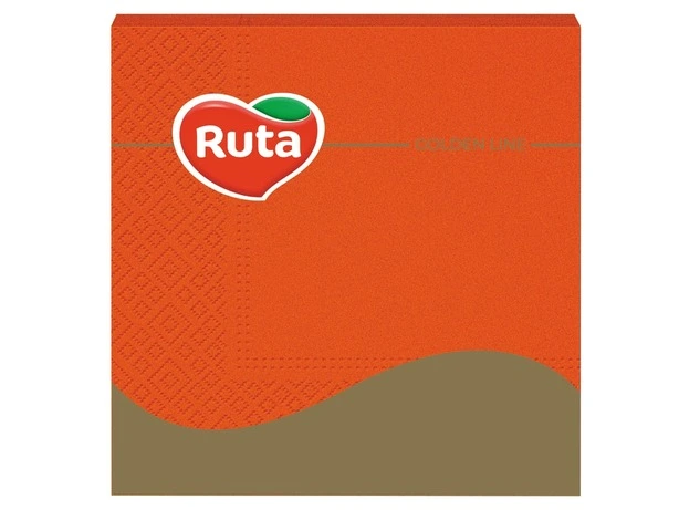 Серветки помаранчеві Ruta 33х33см 3-х шарові 20 шт/уп (742642)