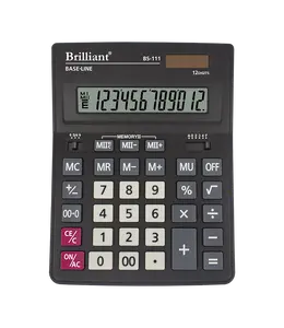 Калькулятор офісний  Brilliant BS-111 12 розрядний 2-пит 204х155х37мм (BS-111)