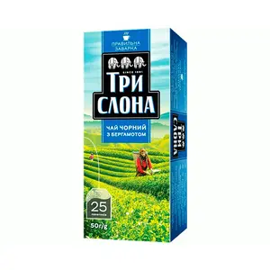 Чай у фільтр пакетах Три Слони Бергамот 2г х 25шт (876906)
