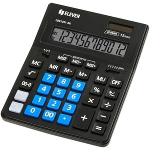 Калькулятор офісний Eleven CDB-1201BK -BL 12-и розрядний 155х205х35 мм (CDB-1201BK-BL)