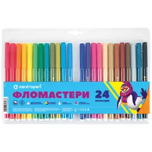 Фломастери 24 кольорів Centropen (7550/24)